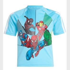 adidas Performance T-shirt - LK MRVL SM T - Brcyan/Hvid/Multico