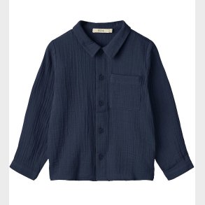 Fliink Skjorte - Musselin - Elmo - Insinia Blue