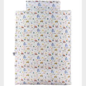 Nrgaard Madsens Sengetj - Junior - Hvid m. Bondegrdsdyr