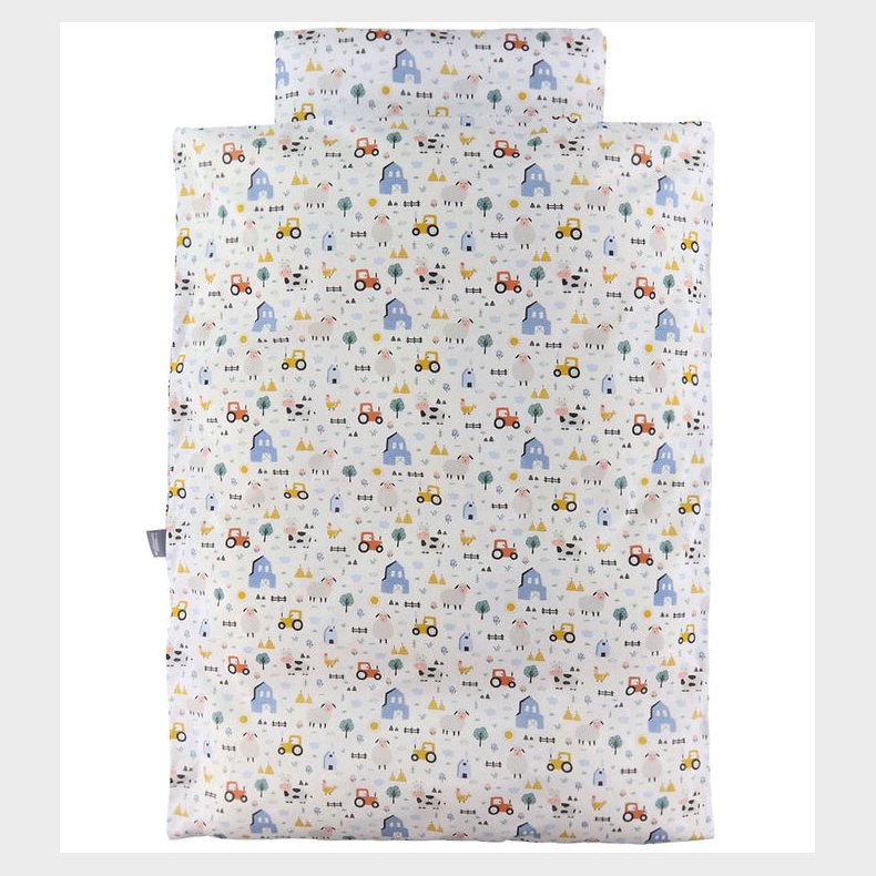 Nrgaard Madsens Sengetj - Junior - Hvid m. Bondegrdsdyr