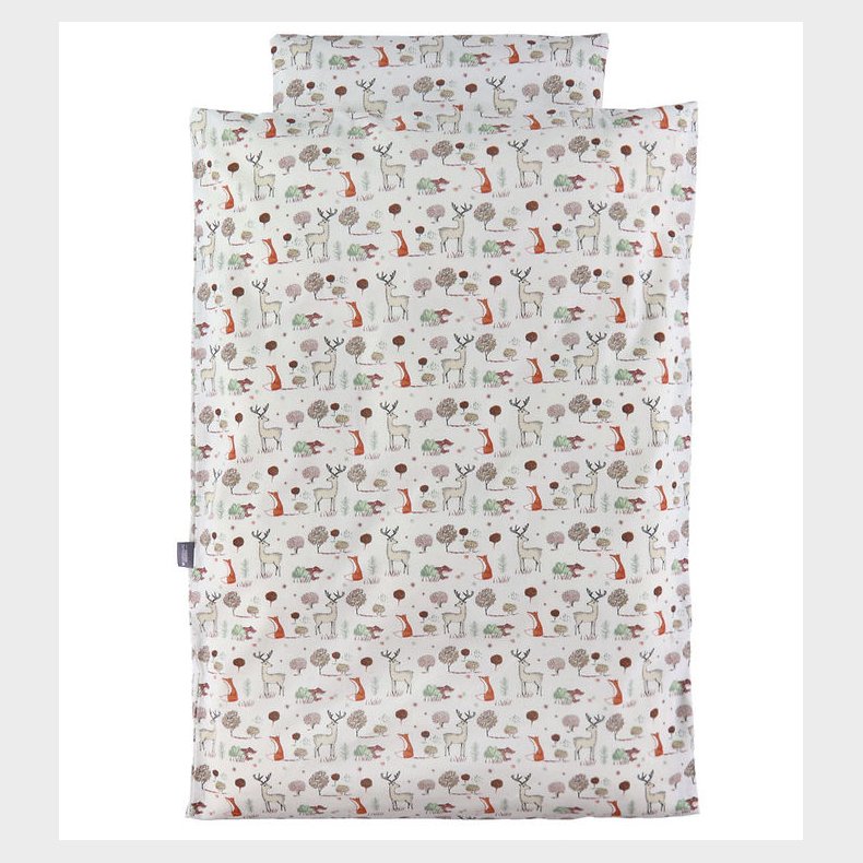 Nrgaard Madsens Sengetj - Baby - Hvid m. Rv Og Hjort