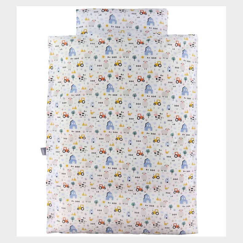 Nrgaard Madsens Sengetj - Baby - Hvid m. Bondegrdsdyr