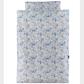 Nrgaard Madsens Sengetj - Baby - Hvid m. Bl Blomster