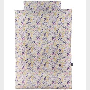 Nrgaard Madsens Sengetj - Baby - Hvid m. Lilla Blomster