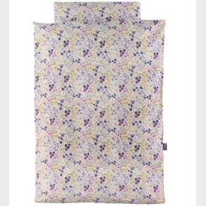 Nrgaard Madsens Sengetj - Voksen - Hvid m. Lilla Blomster