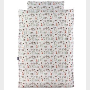 Nrgaard Madsens Sengetj - Voksen - Hvid m. Rv Og Hjort