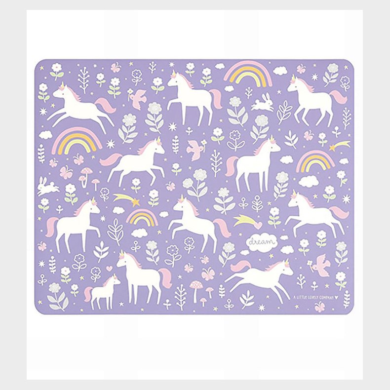 A Little Lovely Company Dkkeserviet - Vinyl - Unicorn Dreams