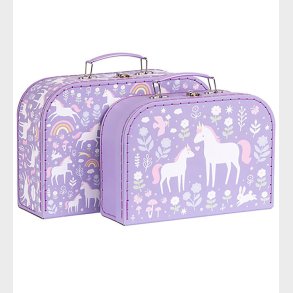 A Little Lovely Company Kufferts�t - 2 stk. - 29x20/25,5x18 cm -