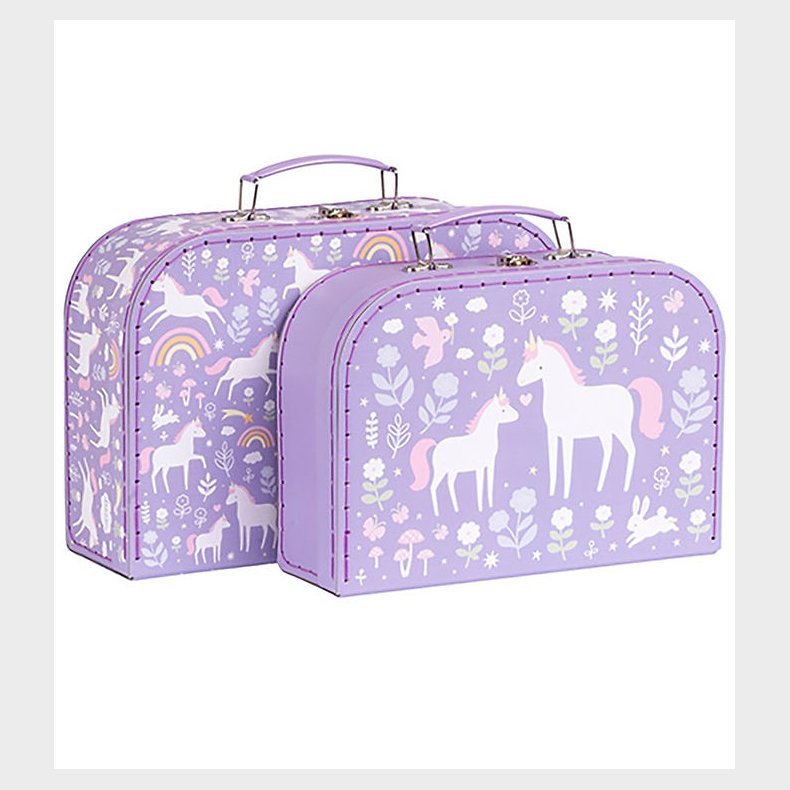 A Little Lovely Company Kufferts�t - 2 stk. - 29x20/25,5x18 cm -