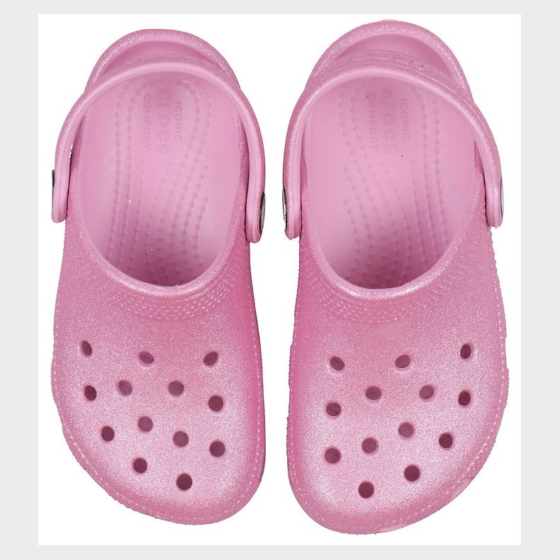 Crocs Sandaler - Classic Glitter Clog T - Pink Tweed Glitter