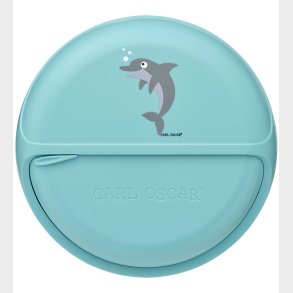 Carl Oscar Snackboks - SnackDisc - 15 cm - Bl m. Delfin