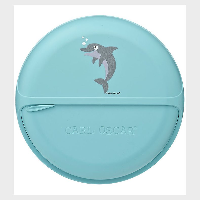 Carl Oscar Snackboks - BentoDisc - 18 cm - Bl m. Delfin