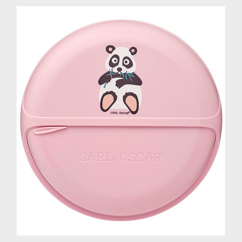 Carl Oscar Snackboks - BentoDisc - 18 cm - Pink m. Panda
