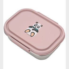 Carl Oscar Madkasse - Steelish - 1 l - Pink m. Panda