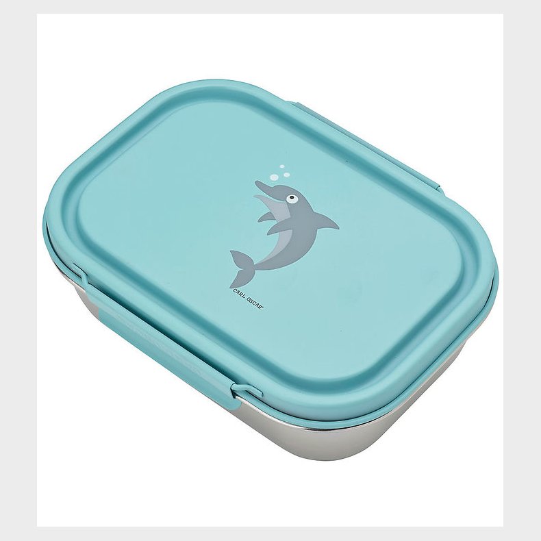 Carl Oscar Madkasse - Steelish - 1 l - Bl m. Delfin