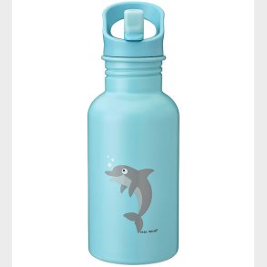 Carl Oscar Drikkeflaske - Steelish - 500 ml - Bl m. Delfin