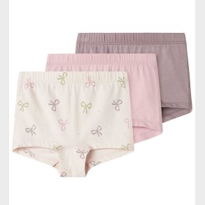Name It Hipsters - 3-Pak - Noos - NmfTights - Barely Pink/Bows