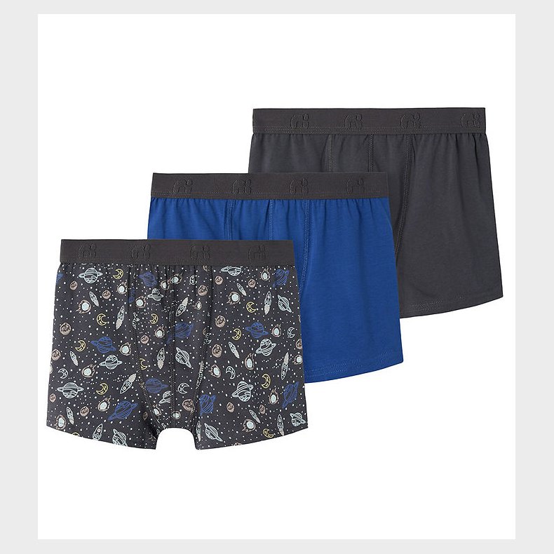 Name It Boxershorts - 3-Pak - Noos - NkmBoxer - Forged Iron/Spac