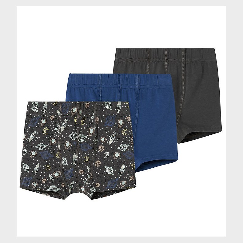 Name It Boxershorts - 3-Pak - Noos - NmmTights - Forged Iron/Spa