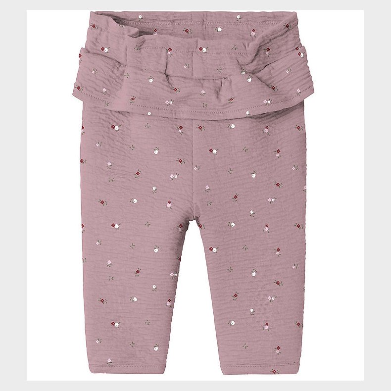 Name It Bukser - NbfTusia - Elderberry m. Blomster