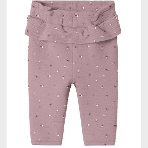 Name It Bukser - NbfTusia - Elderberry m. Blomster