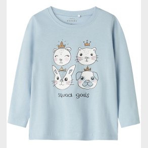 Name It Bluse - NmfViolet - Subdued Blue/Squad