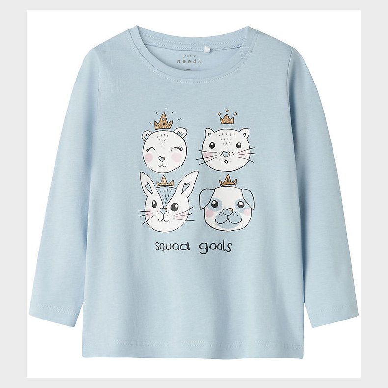 Name It Bluse - NmfViolet - Subdued Blue/Squad