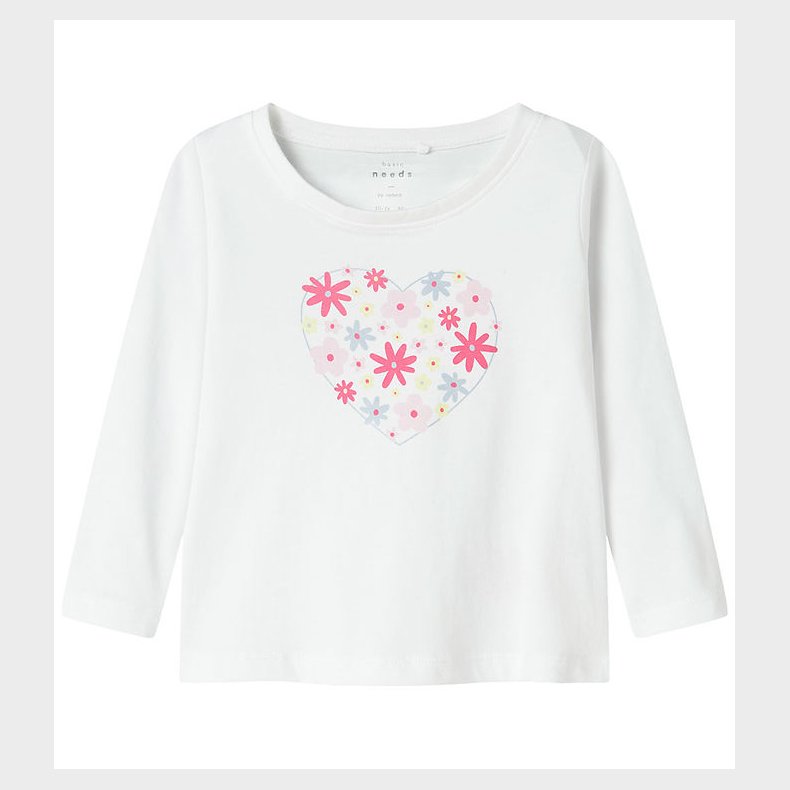 Name It Bluse - NmfViolet - Bright White/Flowers