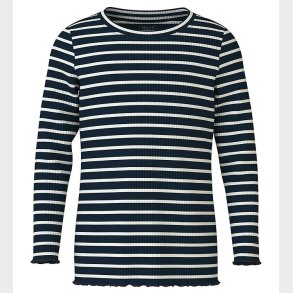 Name It Bluse - NmfVemma - Bright White/Dark Sapphire