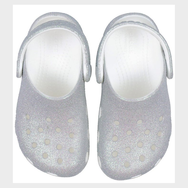 Crocs Sandaler - Classic Glitter T - White