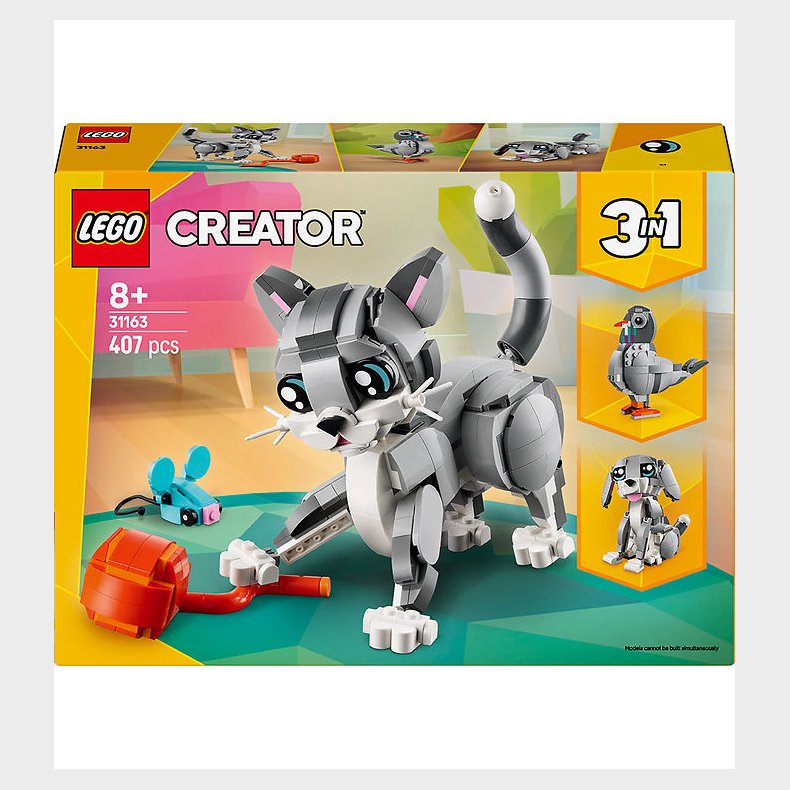 LEGO® Creator - Legesyg Kat 31163 - 3-i-1 - 407 Dele