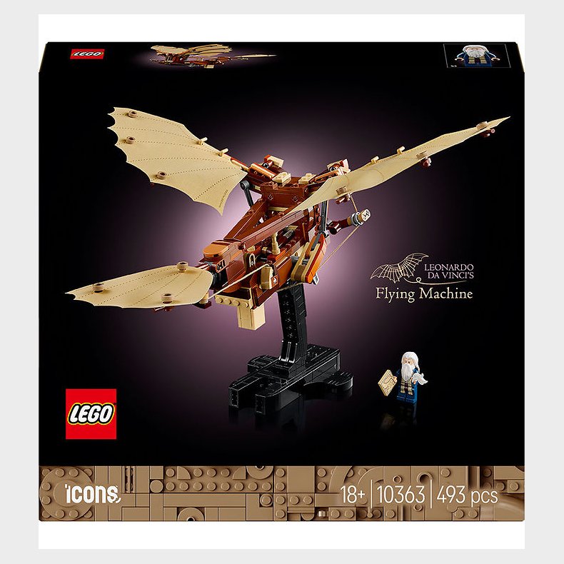 LEGO® Icons - Leonardo da Vincis flyvemaskine 10363 - 493 Dele