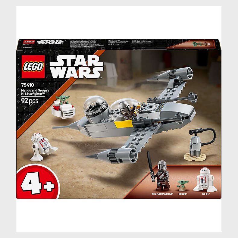 LEGO® Star Wars - Mando og Grogus N-1-stjerne... 75410 - 92 Dele