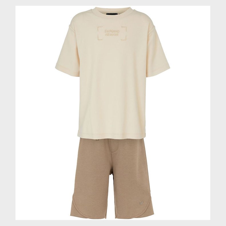 Emporio Armani T-shirt/Shorts - Sandshell/Roasted Cashew
