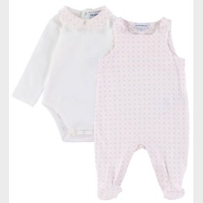 Emporio Armani Sparkedragt/Body l/ - Hvid/Rosa m. Logoer