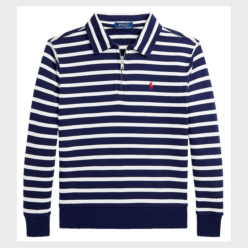 Polo Ralph Lauren Polobluse m. Lynl�s - Navy/Hvidstribet