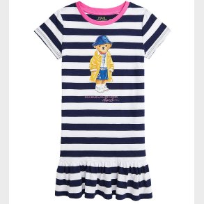 Polo Ralph Lauren Kjole - Navy/Hvidstribet m. Bamse