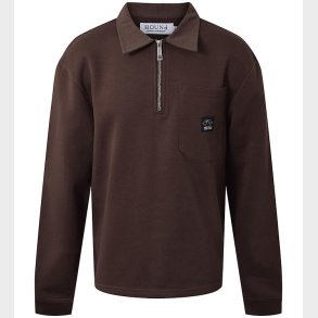 Hound Sweatshirt m. Lynl�s - M�rkebrun