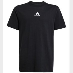 adidas Performance T-shirt - J SL - Sort/Hvid