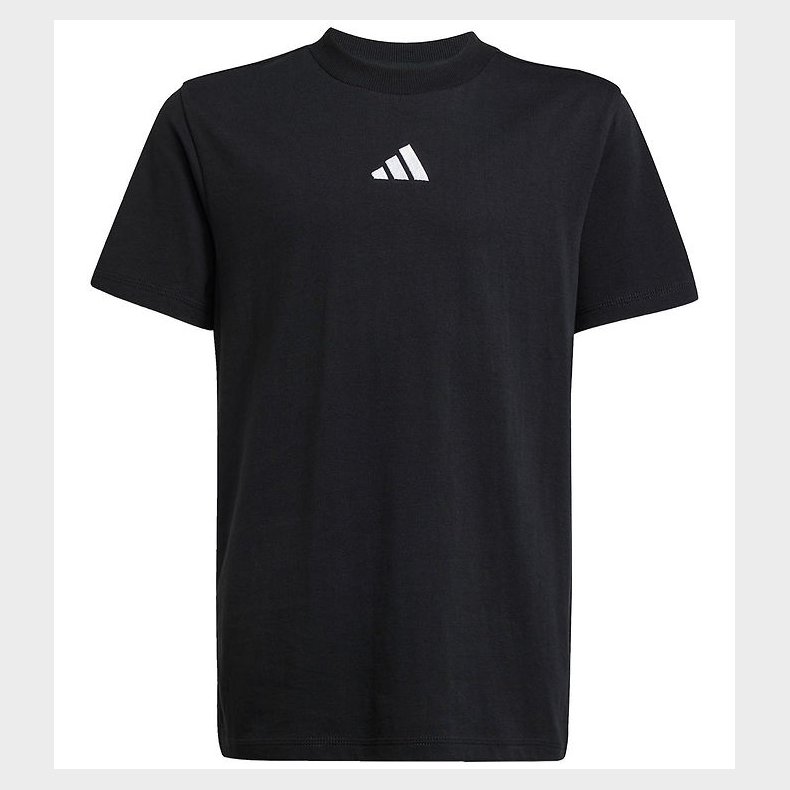 adidas Performance T-shirt - J SL - Sort/Hvid