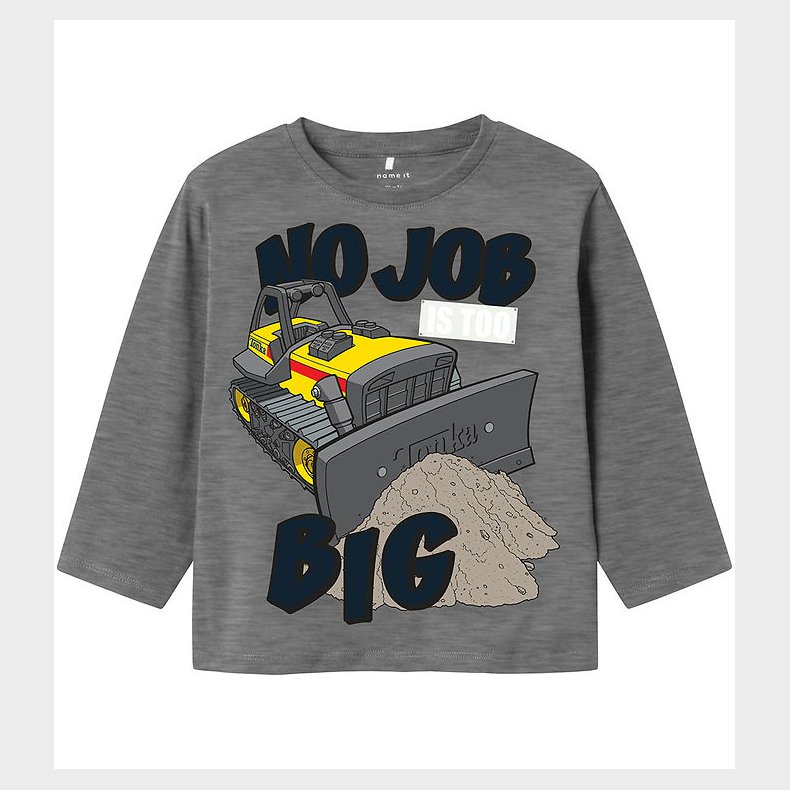 Name It Bluse - NmmJeremy - Grey Melange