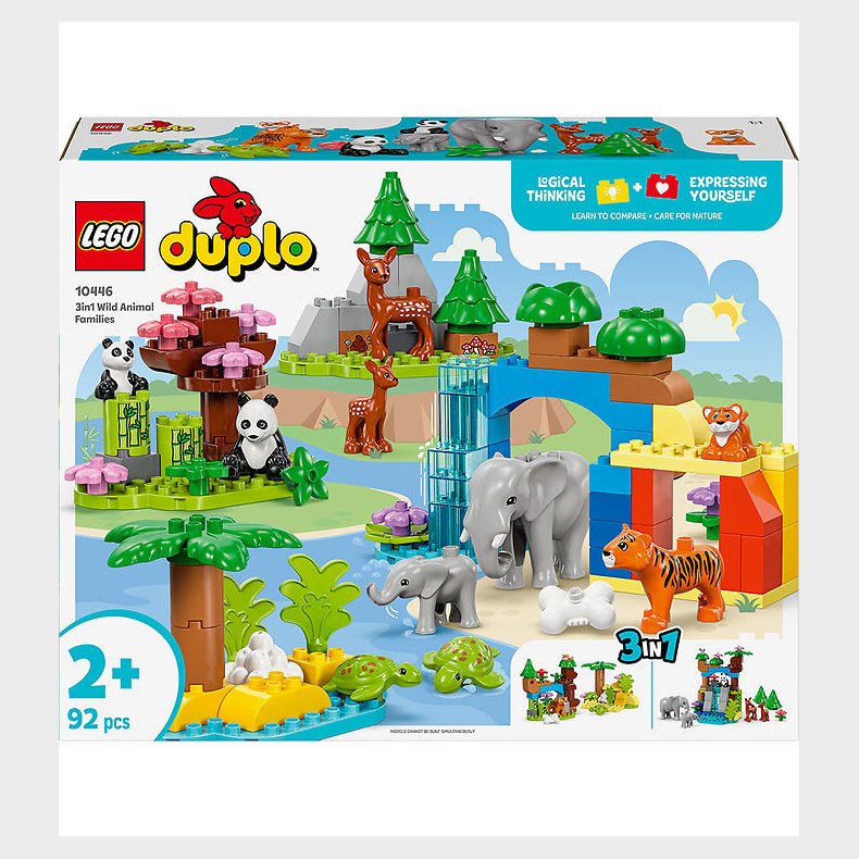 LEGO® DUPLO - Vilde Dyrefamilier 10446 - 3-i-1 - 92 Dele
