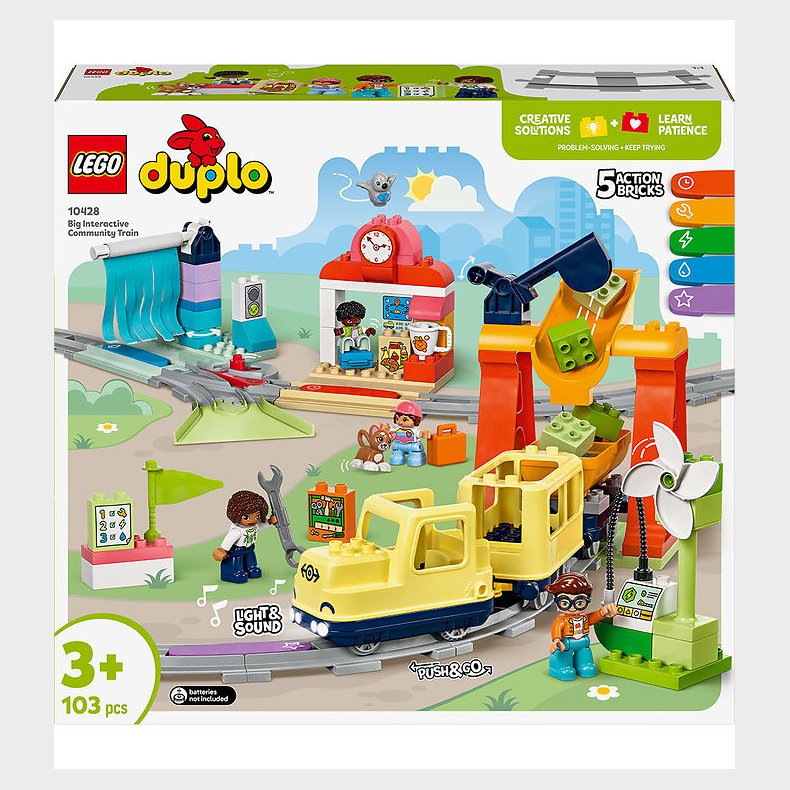 LEGO DUPLO - Stort Interaktivt Lokalbanetog 10428 - 103 Dele