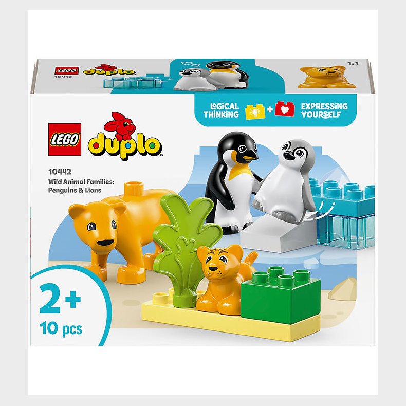 LEGO® DUPLO - Vilde Dyrefamilier: Pingviner og L�ver 10442 - 10