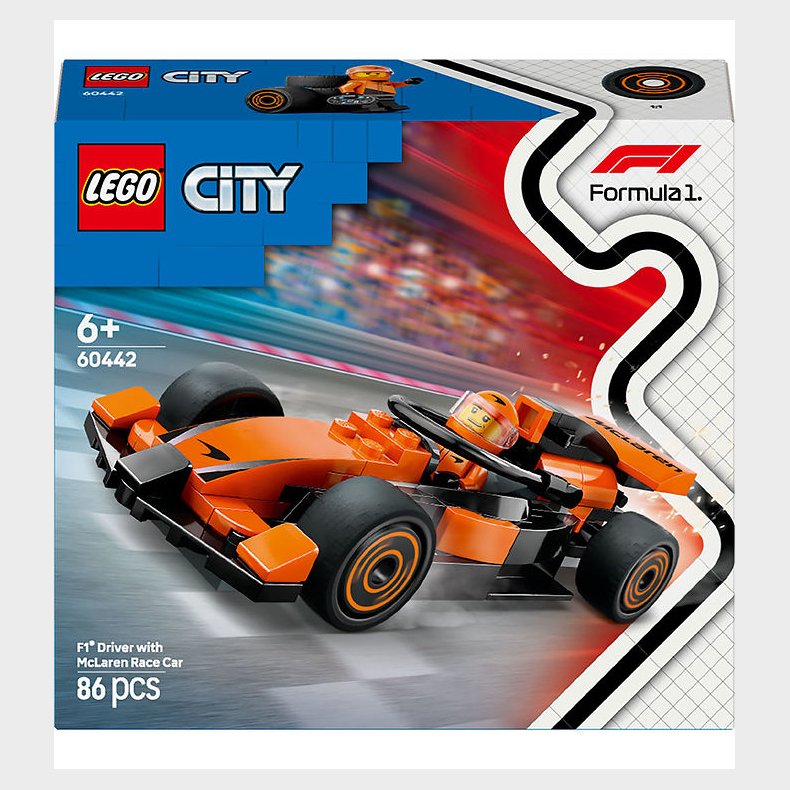 LEGO® City - F1®-k�rer m. McLaren-racerbil 60442 - 86 Dele