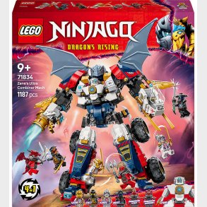LEGO® Ninjago - Zanes Ultrakombirobot 71834 - 4-i-1 - 1187 Dele