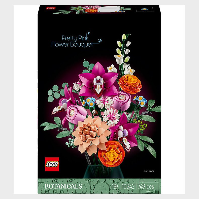 LEGO® Botanicals - Smuk Pink Blomsterbuket 10342 - 749 Dele