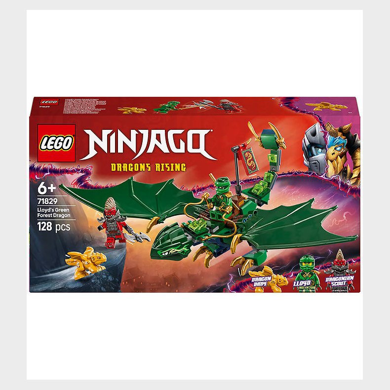 LEGO® Ninjago - Lloyds Gr�nne Skovdrage 71829 - 128 Dele