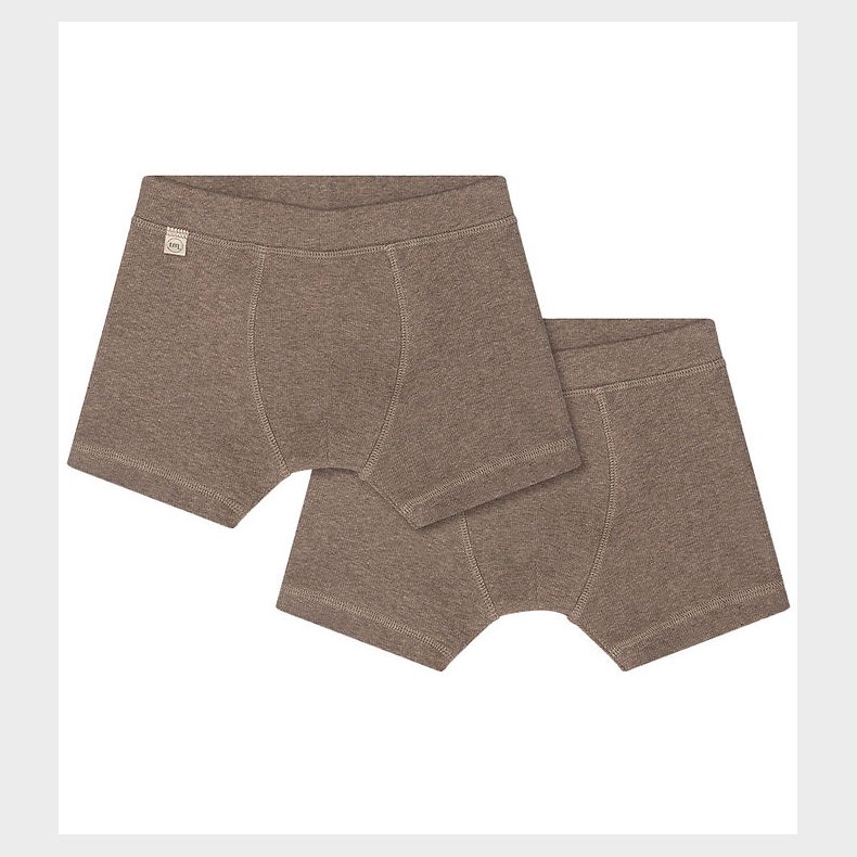 That's Mine Boxershorts - 2-pak - Rib - Cilas - Brown Melange