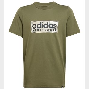 adidas Performance T-shirt - Camo Linear Graphic - Olive Strata